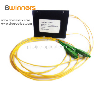 1X2 Fibra Óptica Cassete Plc Splitter Acoplador